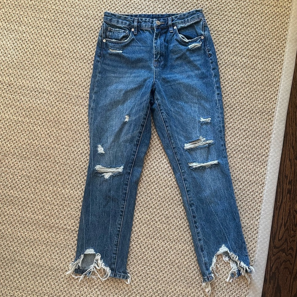 Blank NYC Distressed Blue Jeans